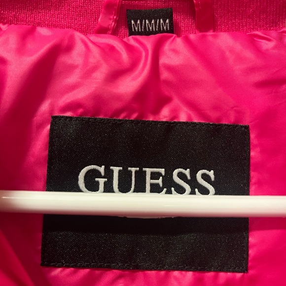 GUESS Hot Pink Puffer Coat- Worn Once! - Picture 3 of 8